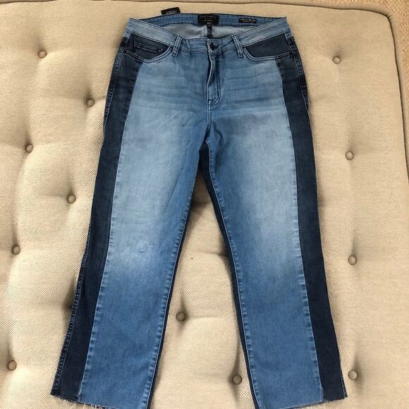 Sanctuary Modern Standard Straight Crop Jeans 14W - Picture 3 of 7